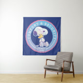 pinda's | Comfort & Beveiligingsbadge blauw Wandkleed (In situ)