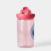 pinda's | Comfort & Beveiligingsbadge blauw Waterfles (Voorkant)