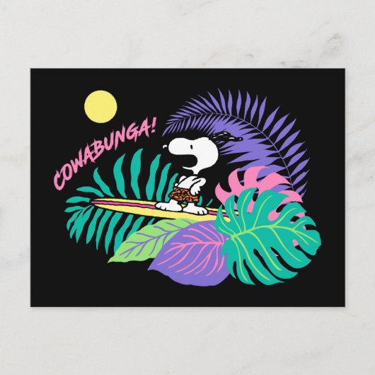 pinda's | Cowabunga Snoopy Briefkaart (Voorkant)