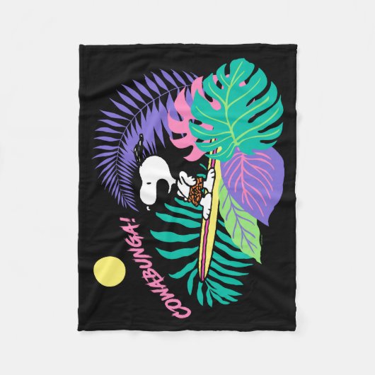 pinda's | Cowabunga Snoopy Fleece Deken (Voorkant)