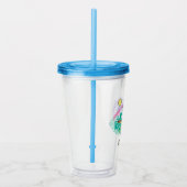 pinda's | Cowabunga Snoopy | Jouw namen toevoegen Acryl Drinkbeker (Rechts)