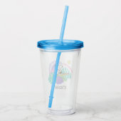 pinda's | Cowabunga Snoopy | Jouw namen toevoegen Acryl Drinkbeker (Achterkant)