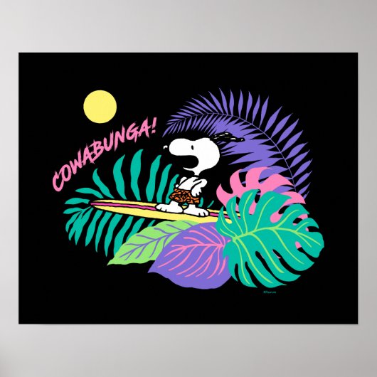 pinda's | Cowabunga Snoopy Poster (Voorkant)