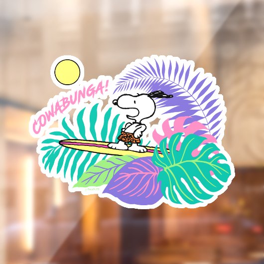 pinda's | Cowabunga Snoopy Raamsticker (Vel 2)