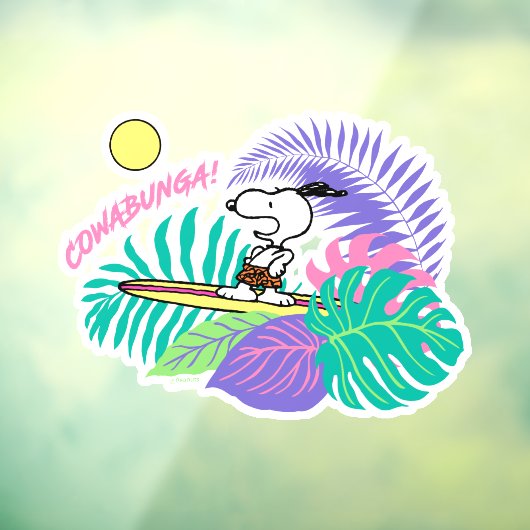 pinda's | Cowabunga Snoopy Raamsticker (Vel 3)