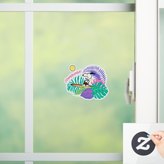 pinda's | Cowabunga Snoopy Raamsticker (Huis)