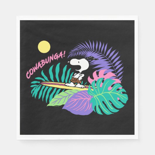 pinda's | Cowabunga Snoopy Servet (Voorkant)