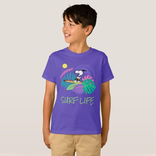 pinda's | Cowabunga Snoopy T-shirt (Voorkant volledig)