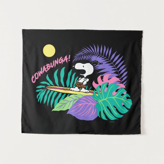 pinda's | Cowabunga Snoopy Wandkleed (Voorkant (horizontaal))