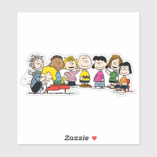 pinda's | De bende op de piano Sticker (Vel)