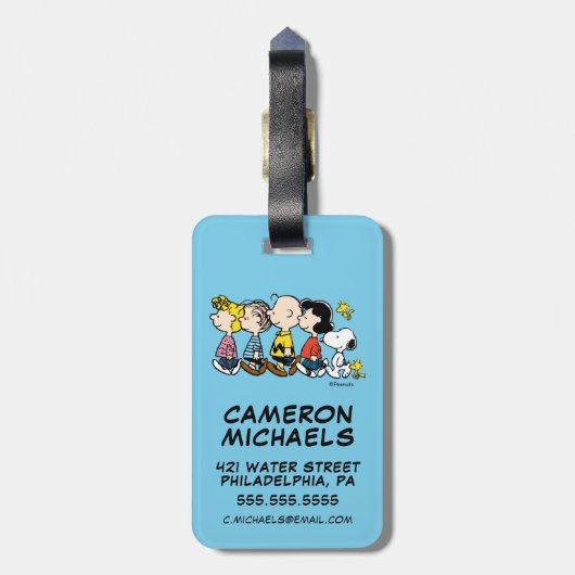 pinda's | De gang Bagagelabel (Achterkant verticaal)