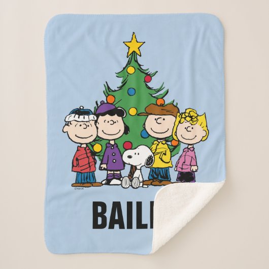 pinda's | De gang | Jouw namen toevoegen Sherpa Deken (Voorkant)