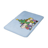 pinda's | De gang rond de kerstboom Badmat (Gekanteld)