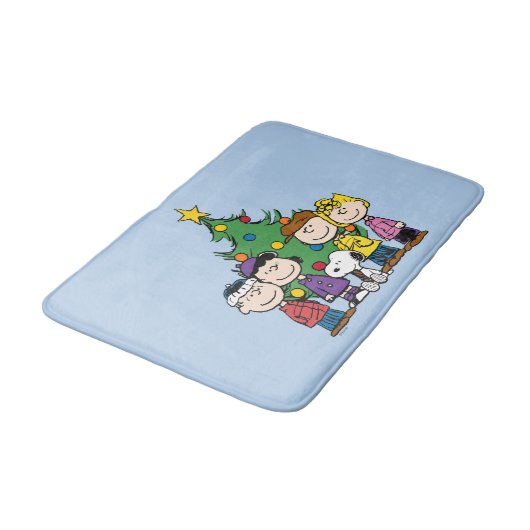 pinda's | De gang rond de kerstboom Badmat (Gekanteld)