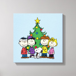 pinda's | De gang rond de kerstboom Canvas Afdruk