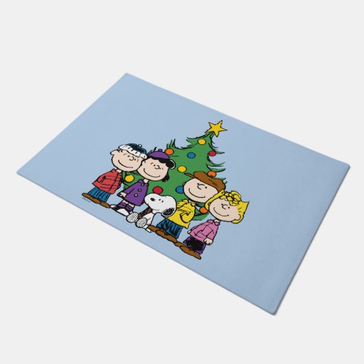 pinda's | De gang rond de kerstboom Deurmat (Schuin)