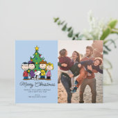 pinda's | De gang rond de kerstboom Feestdagenkaart (Staand voorkant)