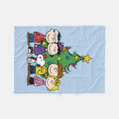 pinda's | De gang rond de kerstboom Fleece Deken (Voorkant (Horizontaal))