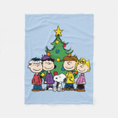 pinda's | De gang rond de kerstboom Fleece Deken (Voorkant)