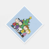 pinda's | De gang rond de kerstboom Servet (Hoek)