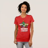 pinda's | De gang rond de kerstboom T-shirt (Voorkant volledig)