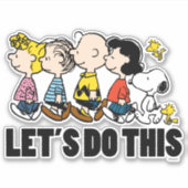 pinda's | De gang Sticker (Voorkant)