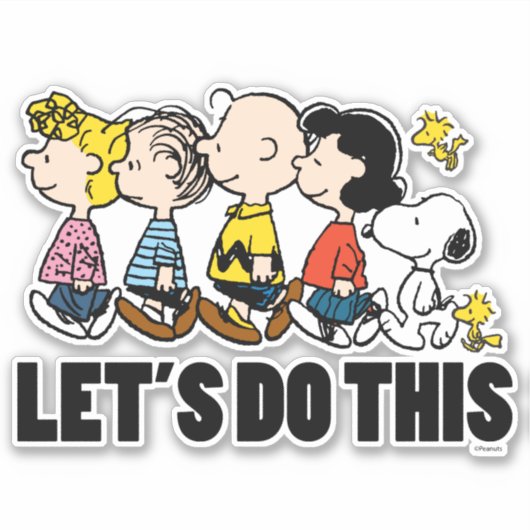 pinda's | De gang Sticker (Voorkant)