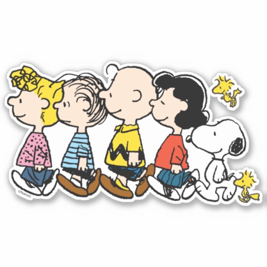 pinda's | De gang Sticker (Voorkant)