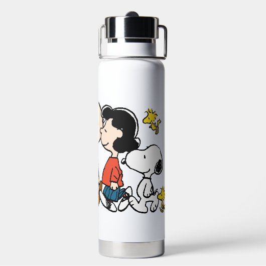 pinda's | De gang Waterfles (Achterkant)