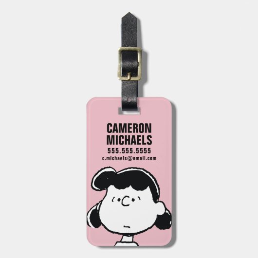 pinda's | De gezichten van Lucy Bagagelabel (Voorkant verticaal)