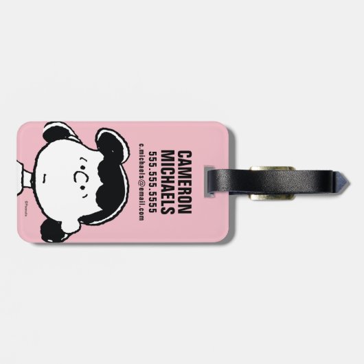 pinda's | De gezichten van Lucy Bagagelabel (Achterkant horizontaal)