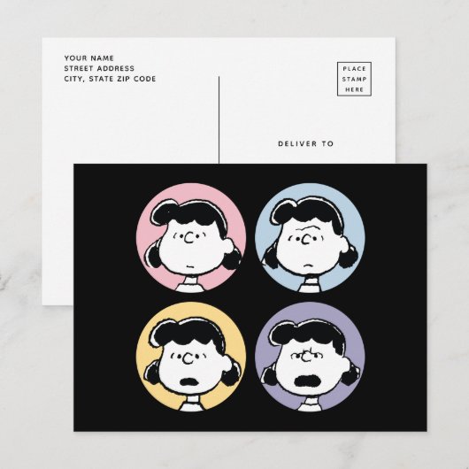 pinda's | De gezichten van Lucy Briefkaart (Voorkant / Achterkant)