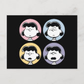 pinda's | De gezichten van Lucy Briefkaart (Voorkant)