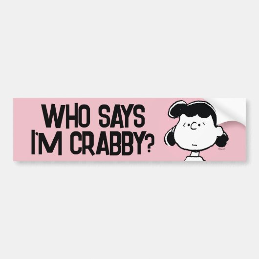 pinda's | De gezichten van Lucy Bumpersticker (Voorkant)