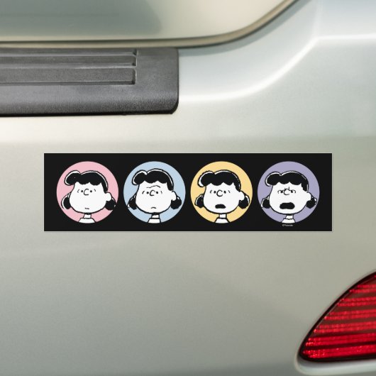 pinda's | De gezichten van Lucy Bumpersticker (Op auto)