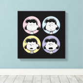 pinda's | De gezichten van Lucy Canvas Afdruk (Insitu (Houten vloer))