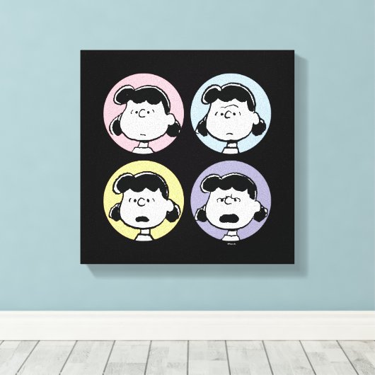 pinda's | De gezichten van Lucy Canvas Afdruk (Insitu (Houten vloer))