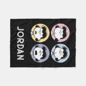 pinda's | De gezichten van Lucy Fleece Deken (Voorkant (Horizontaal))