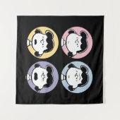 pinda's | De gezichten van Lucy Wandkleed (Voorkant (horizontaal))