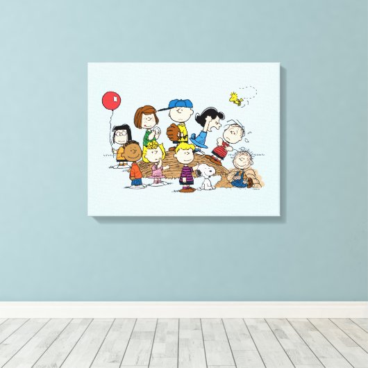 pinda's | De hoek bij de heuvel van de Pitcher Canvas Afdruk (Insitu (Houten vloer))