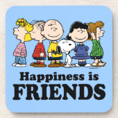 pinda's | De pinda's gang samen Bier Onderzetter (Voorkant)