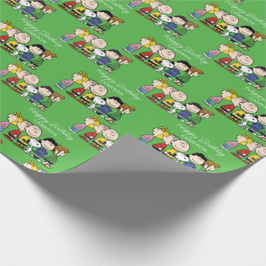 pinda's | De pinda's gang samen Cadeaupapier (Hoek)