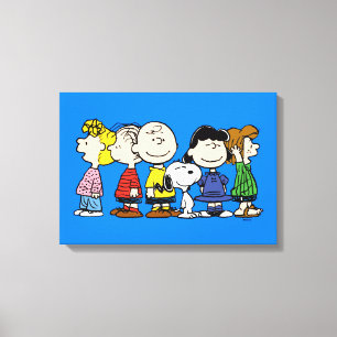 pinda's   De pinda's gang samen Canvas Afdruk