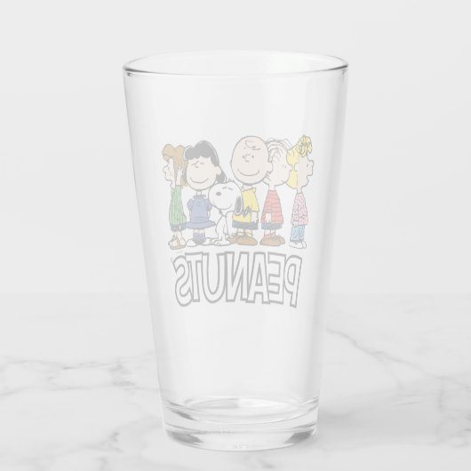 pinda's | De pinda's gang samen Glas (Achterkant)