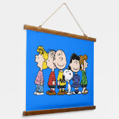 pinda's | De pinda's gang samen Hangend Wandkleed (Gebogen)