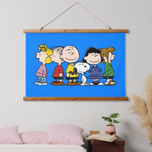 pinda's | De pinda's gang samen Hangend Wandkleed (Slaapkamer)