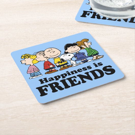 pinda's | De pinda's gang samen Kartonnen Onderzetters (Schuin)