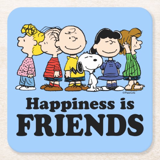 pinda's | De pinda's gang samen Kartonnen Onderzetters (Voorkant)