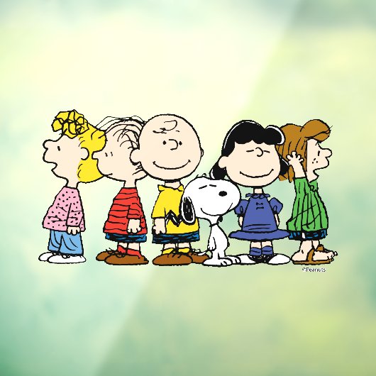 pinda's | De pinda's gang samen Raamsticker (Vel 3)