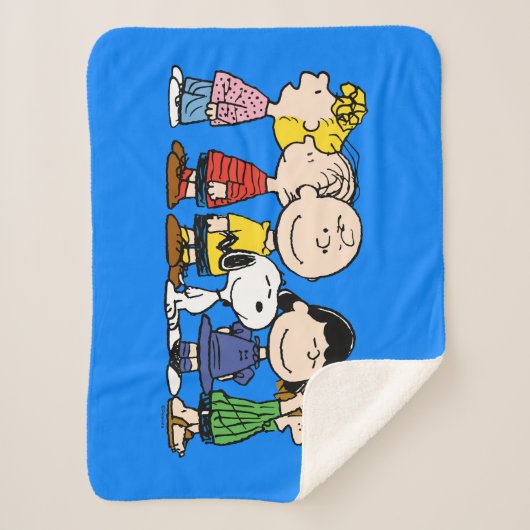 pinda's | De pinda's gang samen Sherpa Deken (Voorkant)